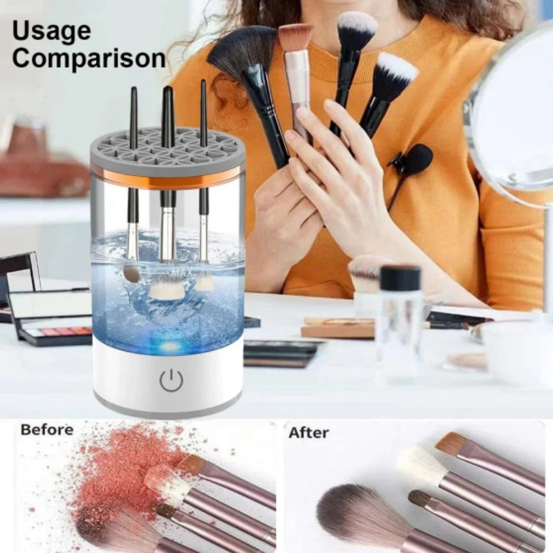 Automatic Makeup Brush Cleaner – Clean Brushes in 30 Seconds