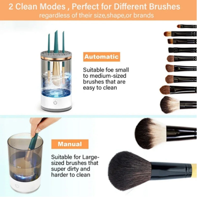 Automatic Makeup Brush Cleaner – Clean Brushes in 30 Seconds